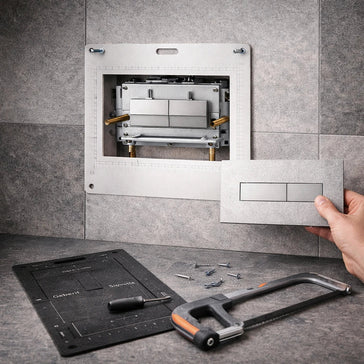 Paslėpti WC nuleidimo mygtukai: kaip išsirinkti tinkamą sprendimą?