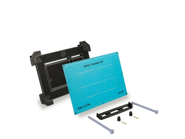 Uniwersalny zestaw ukrytego przycisku spłuczki WC Pilnas EasyToTile – zaokrąglona krawędź (3 w 1 wycięcie)