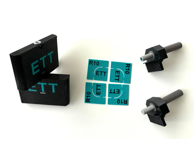 Inspection Door System EasyToTile R10 – 2× Pivot Hinges + 2× Click Mechanisms