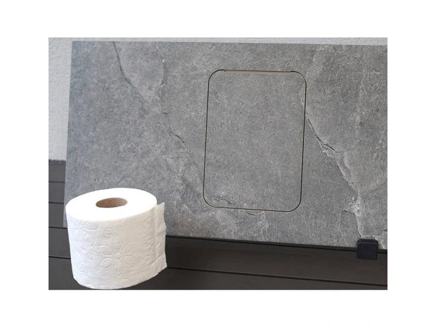 Integrated Toilet Paper Holder EasyToTile (Under Tiles)