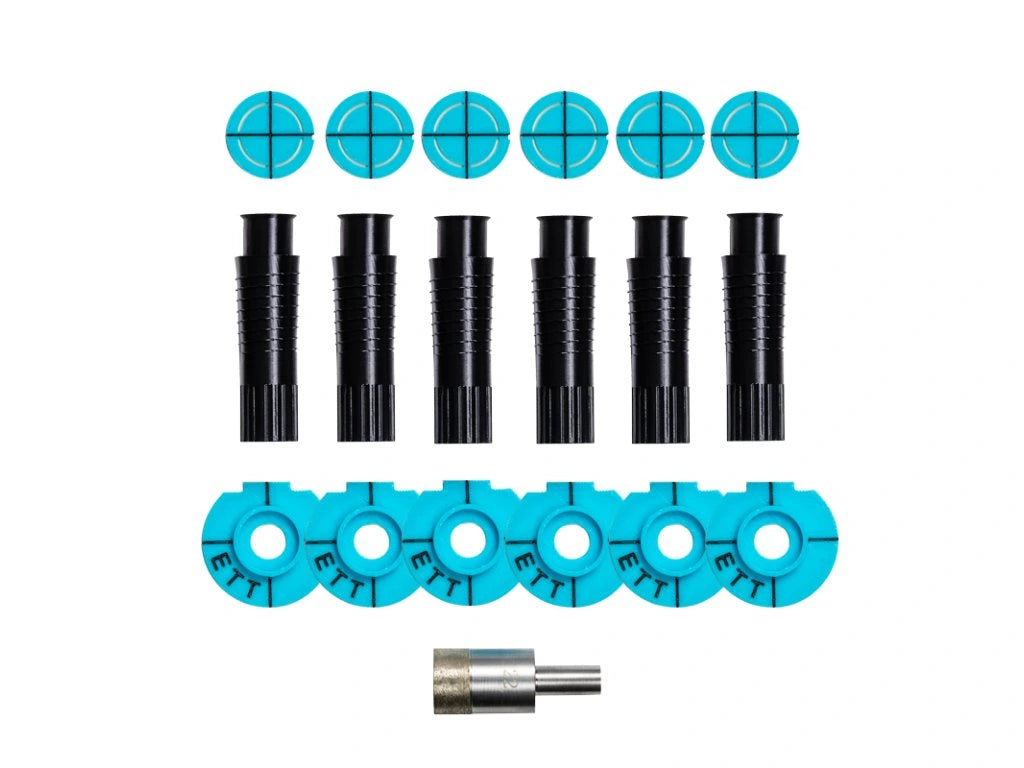 Wbudowane Wieszak na Ręczniki EasyToTile (2–6 szt.) – Montaż dopiero po ułożeniu płytek