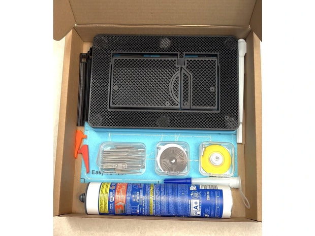 Pełny Zestaw Ukrytego Przycisku Spłukiwania WC EasyToTile – Geberit Sigma Okrągły Brzeg (3-w-1 Wycięcie)