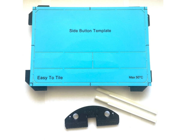 Ukryty przycisk spłukujący WC EasyToTile – Geberit Sigma BOCZNY (z szablonem montażowym)