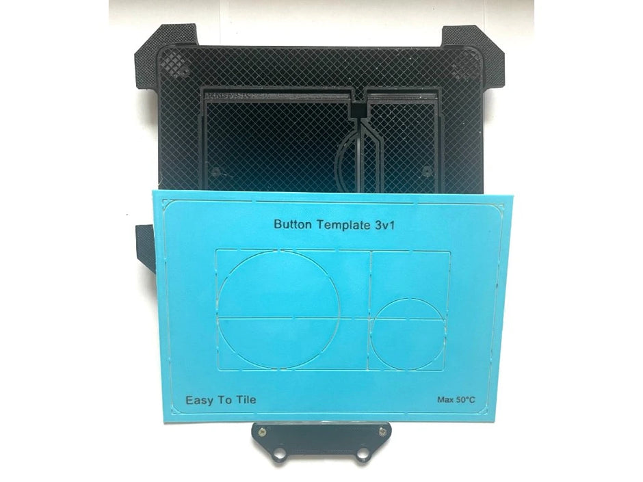 Ukryty przycisk spłukujący WC EasyToTile – TECE Okrągły Brzeg (3-w-1 Wycięcie)