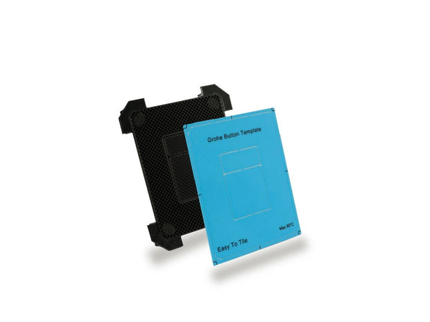 Ukryty przycisk spłukujący WC EasyToTile – Grohe Okrągły Brzeg (z Szablonem Montażowym)