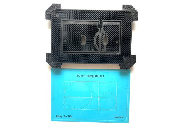 Ukryty przycisk spłukujący WC EasyToTile – Alca / Alcaplast Okrągła Krawędź (3-w-1 Wycięcie)