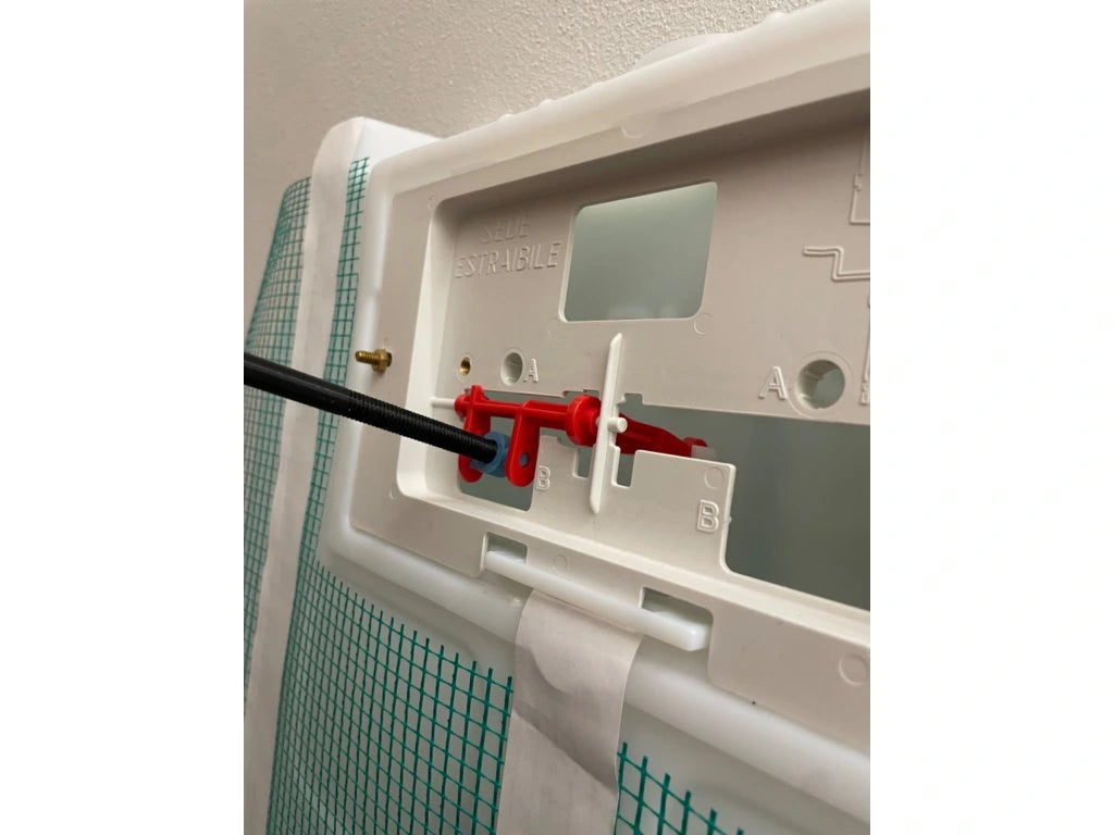 Ukryty przycisk spłukujący WC EasyToTile – Pucci (3-w-1 wycięcie)