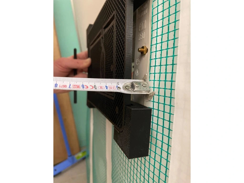 Ukryty przycisk spłukujący WC EasyToTile – Pucci (3-w-1 wycięcie)