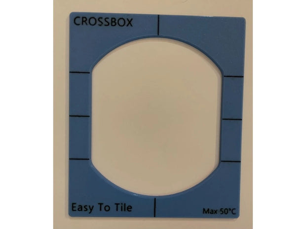 Szablon montażowy EasyToTile – CrossBox (14 × 16,5 cm)