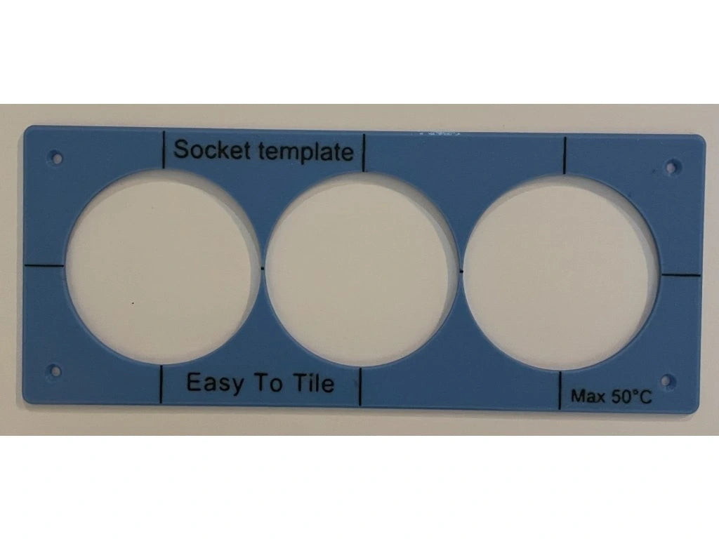Шаблон для изготовления розетки для кнопки слива унитаза EasyToTile – Розетка (10 × 24 см)