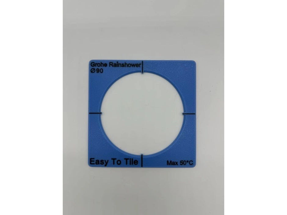 Szablon montażowy systemu prysznicowego EasyToTile – Grohe RainShower (12 × 12 cm)