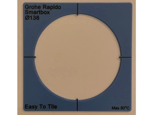 Installation Template EasyToTile – Grohe Rapido SmartBox Ø 138 mm (18 × 18 cm)